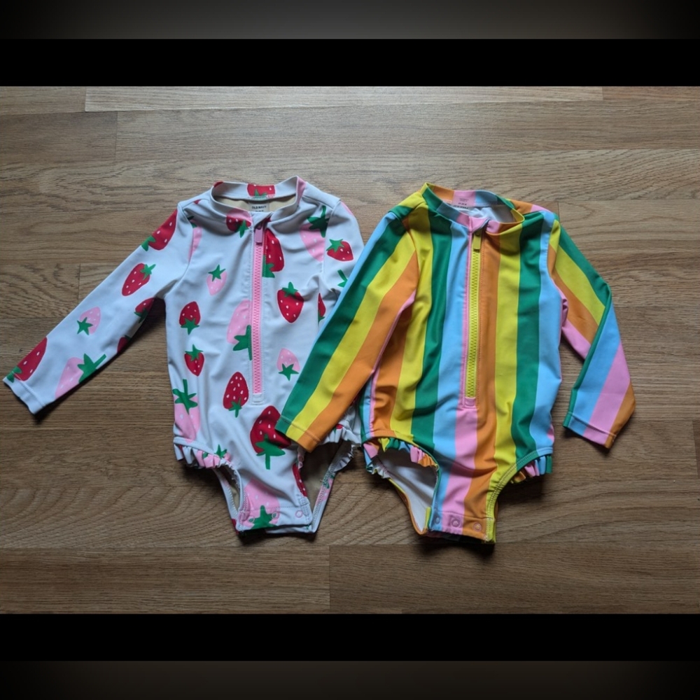 Girls Swim Rashguard Bundle - Picture 1 of 5